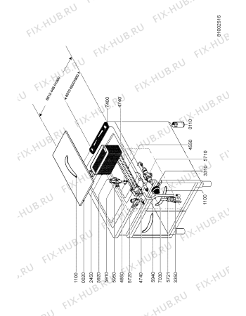 Схема №1 AGB 057/WP с изображением Распылитель для духового шкафа Whirlpool 483286009306