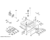 Схема №2 3HB506BP Horno.balay.2d.indp.CFm.E0_CIF.blanco с изображением Передняя часть корпуса для плиты (духовки) Bosch 00700456