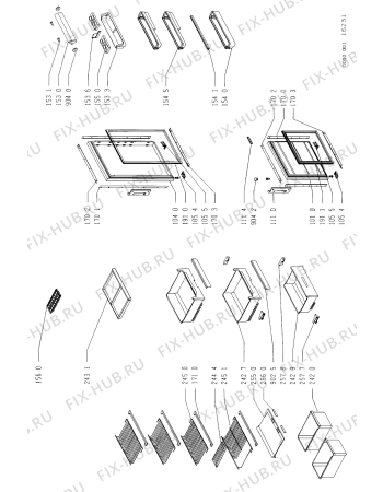 Схема №2 ART 834/G/MA/WP с изображением Декоративная панель для холодильной камеры Whirlpool 481946089396