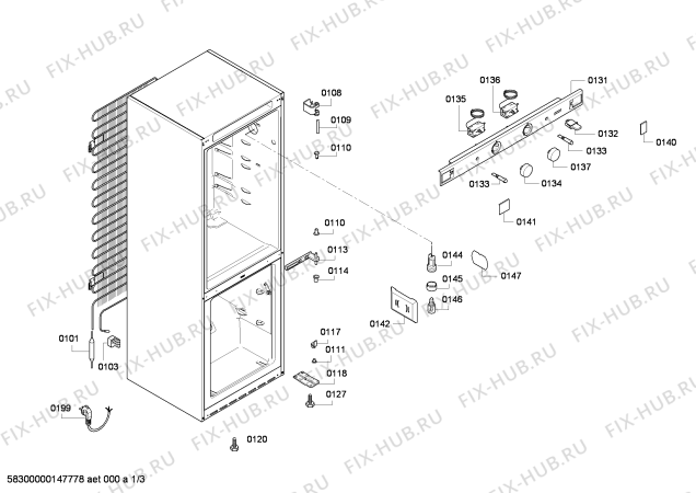 Схема №2 KGS36Y25 с изображением Переключатель для холодильной камеры Bosch 00607213