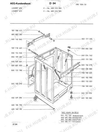 Взрыв-схема стиральной машины Aeg LAV630 - Схема узла Section3