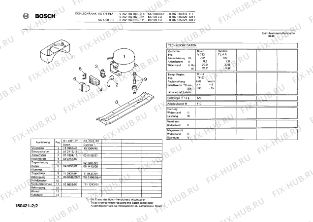 Взрыв-схема холодильника Bosch 0702165820 KS178ELF - Схема узла 02