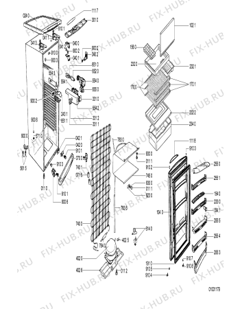 Схема №1 ARG 759 с изображением Сенсорная панель для холодильника Whirlpool 481246468998