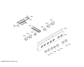 Схема №5 3CVB463BQ с изображением Панель управления для плиты (духовки) Bosch 11009705