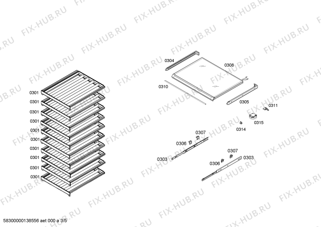 Схема №2 RW414260 с изображением Вентиляционная решетка для холодильника Bosch 00606170