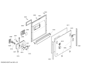 Схема №4 SGV53E13EP с изображением Декоративная рамка для электропосудомоечной машины Bosch 00425660