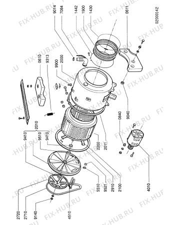Схема №2 AWL 547 IG с изображением Крышечка для стиралки Whirlpool 481946279959