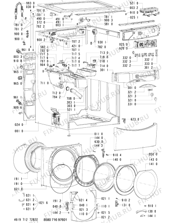 Схема №1 716 WT/SV с изображением Декоративная панель для стиральной машины Whirlpool 481245216795