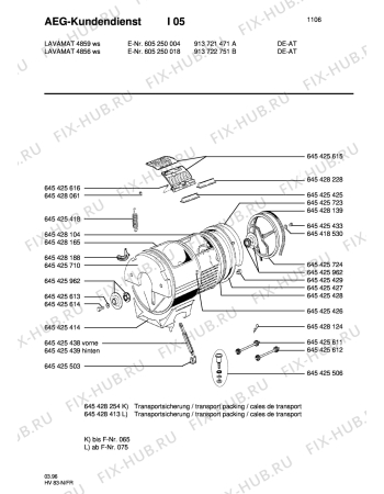 Взрыв-схема посудомоечной машины Aeg LAV4856 - Схема узла Section2