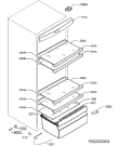 Схема №3 S44000KDX0 с изображением Панель ящика для холодильной камеры Aeg 2109277364