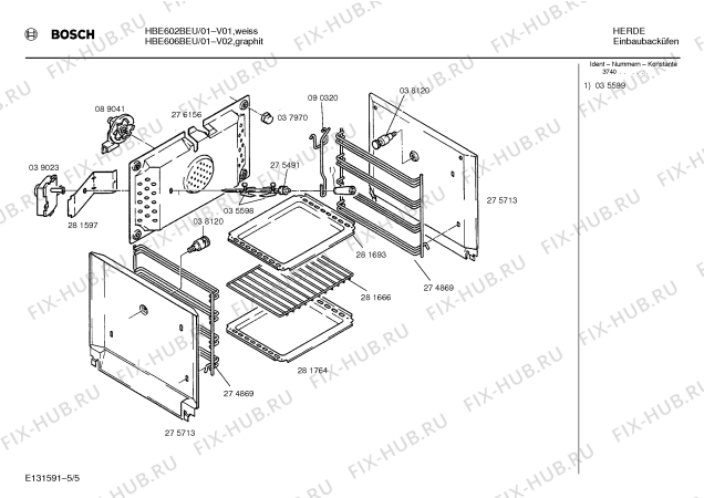 Схема №2 HBE602BEU с изображением Переключатель для электропечи Bosch 00038277