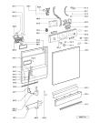 Схема №1 ADP 4710/5 IX с изображением Обшивка для посудомойки Whirlpool 481245373087