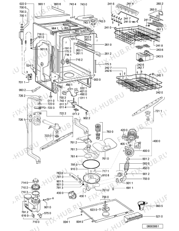 Схема №1 GSXP 7558 с изображением Блок управления для электропосудомоечной машины Whirlpool 481221479255