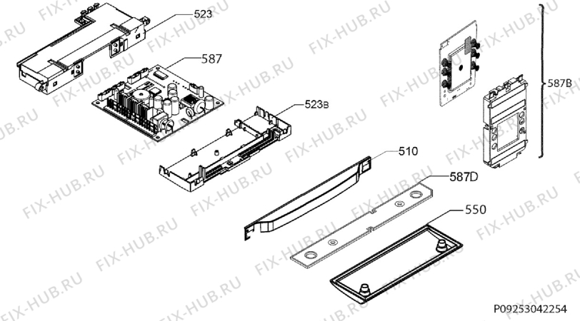 Взрыв-схема холодильника Electrolux ENA38933W - Схема узла Diffusor