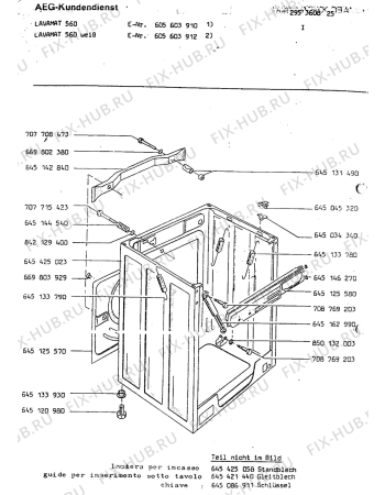 Взрыв-схема посудомоечной машины Aeg LAV560 W I - Схема узла Section 4