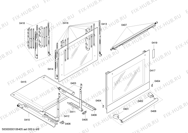 Схема №4 HEN600121 с изображением Ручка конфорки для плиты (духовки) Bosch 00426996