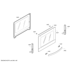 Схема №2 CF430250S с изображением Фронтальное стекло для электропечи Bosch 00711712