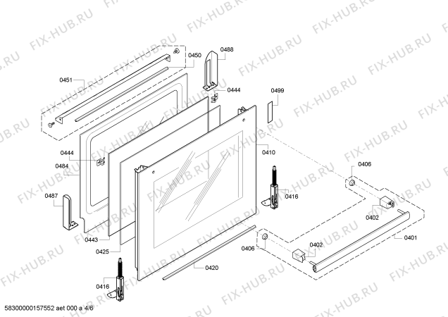 Схема №2 HBA63A223F с изображением Панель управления для плиты (духовки) Bosch 00700492