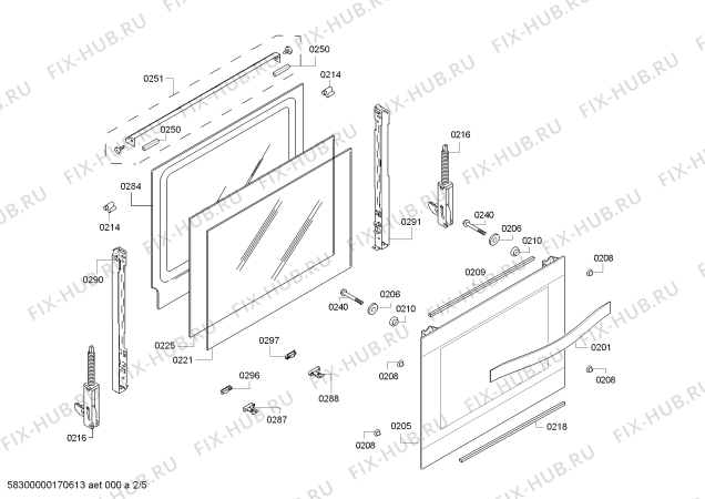 Схема №3 HB08BT24M0 H.BT.PY.L2D.IN.GLASS.ML/.X.E3_COT/ с изображением Ручка выбора программ для печи Bosch 00619039