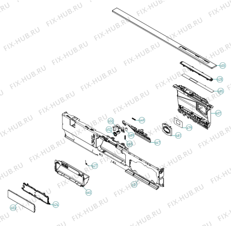 Взрыв-схема посудомоечной машины Asko D5644 XXL AU   -Stainless (340336, DW90.2) - Схема узла 06