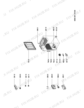 Схема №1 ICF 110 с изображением Дверь для холодильной камеры Whirlpool 480132101224