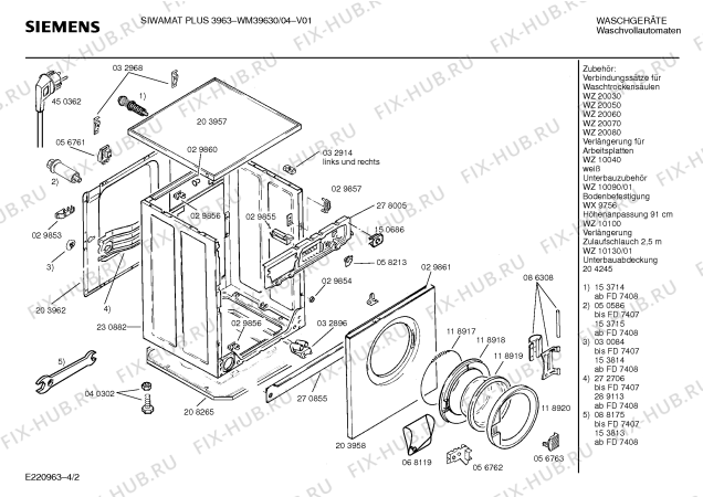 Схема №3 WM38630 SIWAMAT PLUS 3863 с изображением Вставка для ручки для стиральной машины Siemens 00094420