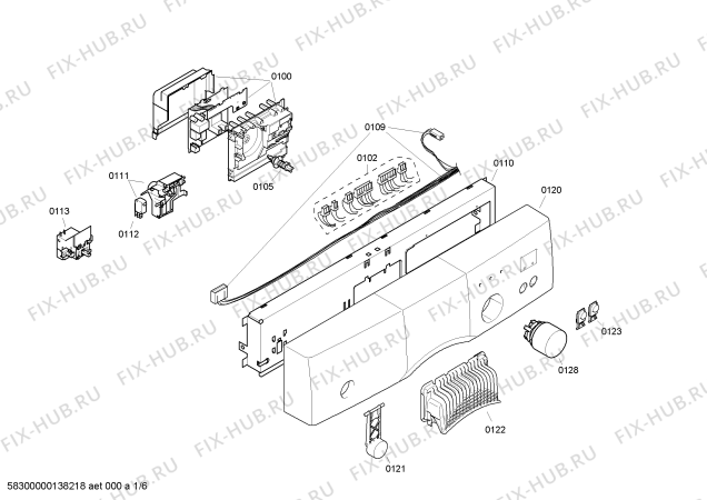 Схема №2 SRS55M36EU с изображением Кнопка для посудомойки Bosch 00610407