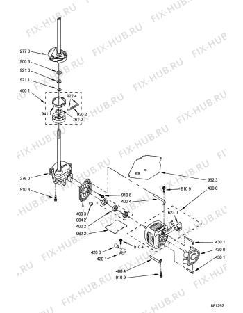 Схема №4 3LTE5243 AWM 911 с изображением Всякое для стиралки Whirlpool 481931038727