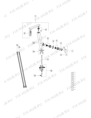 Схема №1 S1LX (F079535) с изображением Другое для смешивателя Indesit C00295522