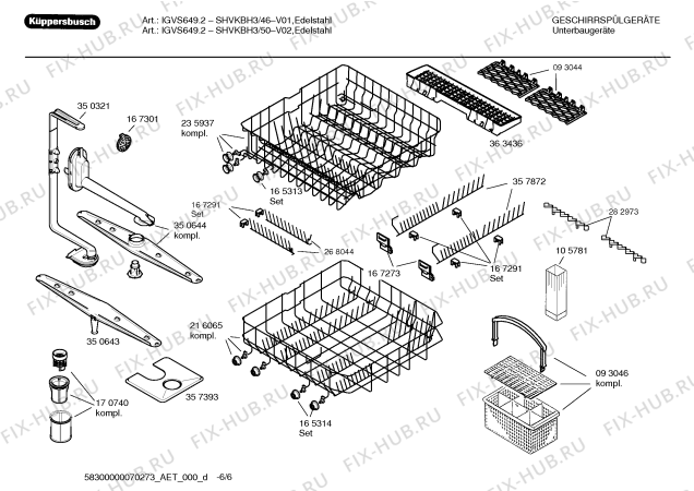 Схема №1 SHVKBH3 IGVS649.3 с изображением Инструкция по эксплуатации для посудомоечной машины Bosch 00592464