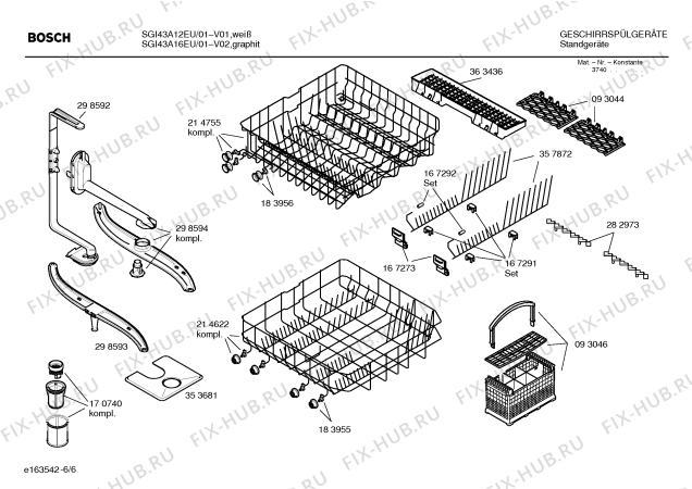 Схема №1 SGI43A16EU с изображением Вкладыш в панель для посудомойки Bosch 00367182