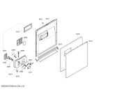 Схема №1 BM4273 с изображением Внешняя дверь для электропосудомоечной машины Bosch 00686586