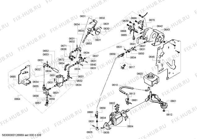 Схема №3 TCA6801 Benvenuto B70 с изображением Панель для электрокофемашины Bosch 00641976