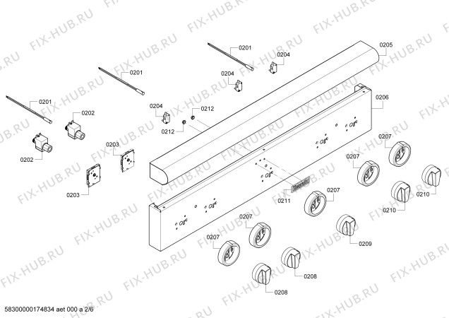 Схема №2 PSC364GLZS с изображением Коллектор для электропечи Bosch 00143612