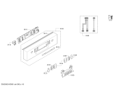 Схема №3 SPD53M22EU с изображением Передняя панель для электропосудомоечной машины Bosch 00707684