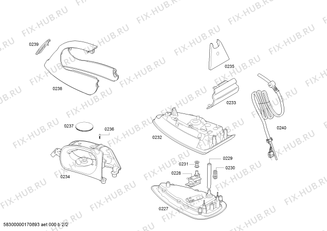 Схема №1 TDS2011 с изображением Труба для утюга (парогенератора) Bosch 00751513