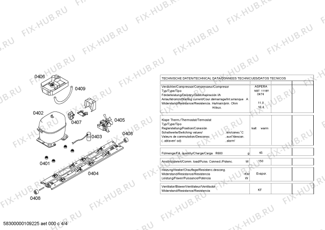 Схема №3 KGU40193AU с изображением Дверь для холодильника Bosch 00242117