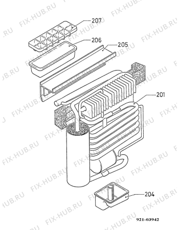Взрыв-схема холодильника Electrolux RH100LX - Схема узла Cooling generator