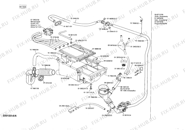 Схема №2 WV930030 с изображением Переключатель для стиралки Siemens 00041039