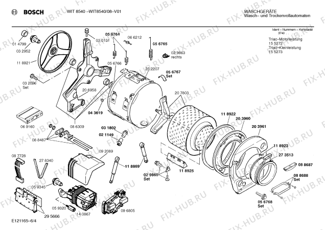 Схема №3 WFT6030DC WFT6030 с изображением Инструкция по эксплуатации для стиралки Bosch 00516797