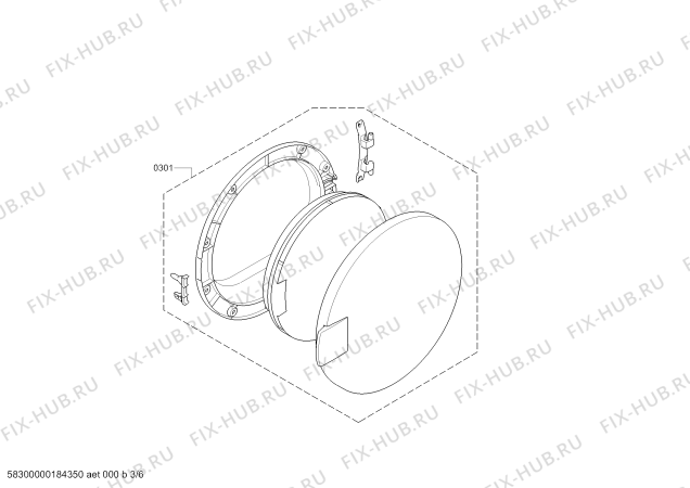 Взрыв-схема сушильной машины Bosch WTA74100GB Serie 2 - Схема узла 03