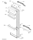 Схема №1 SCZ81800C0 с изображением Дверь для холодильной камеры Aeg 140014274025