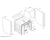 Схема №3 SGU53E82SK с изображением Передняя панель для электропосудомоечной машины Bosch 00665486