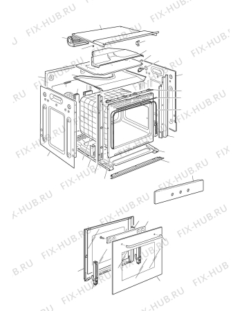 Схема №1 CMFW с изображением Панель для плиты (духовки) DELONGHI 35F60111DA