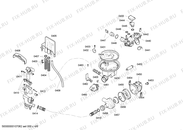 Схема №2 DF290760 с изображением Планка для посудомойки Bosch 00365401