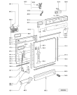 Схема №1 GSUS 4421/1 BR с изображением Дверь для посудомоечной машины Whirlpool 481244019337