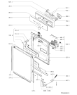 Схема №1 GSE 2040 WS с изображением Панель для посудомоечной машины Whirlpool 481945328034