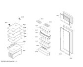 Схема №2 K1664X8 Neff с изображением Дверь для холодильной камеры Bosch 00244059