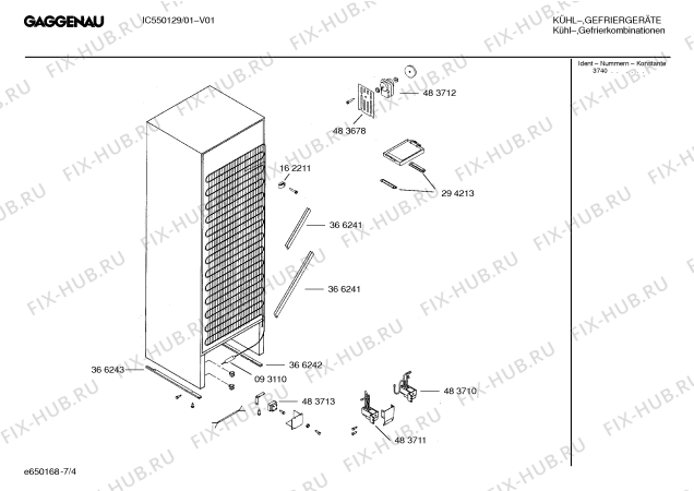 Схема №4 IC550129 с изображением Контейнер для холодильника Bosch 00366178