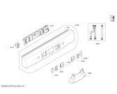 Схема №4 SMS53M72EU с изображением Передняя панель для посудомоечной машины Bosch 00701097